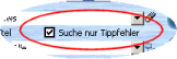 Erweiterte Tippfehlersuche